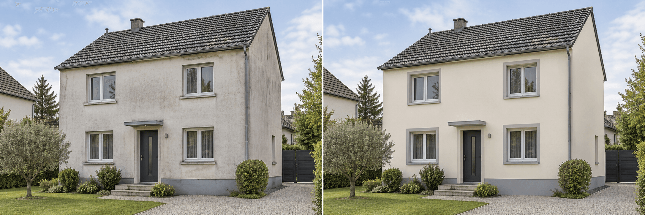 Isolation extérieure d'une maison à Région parisienne, après les travaux